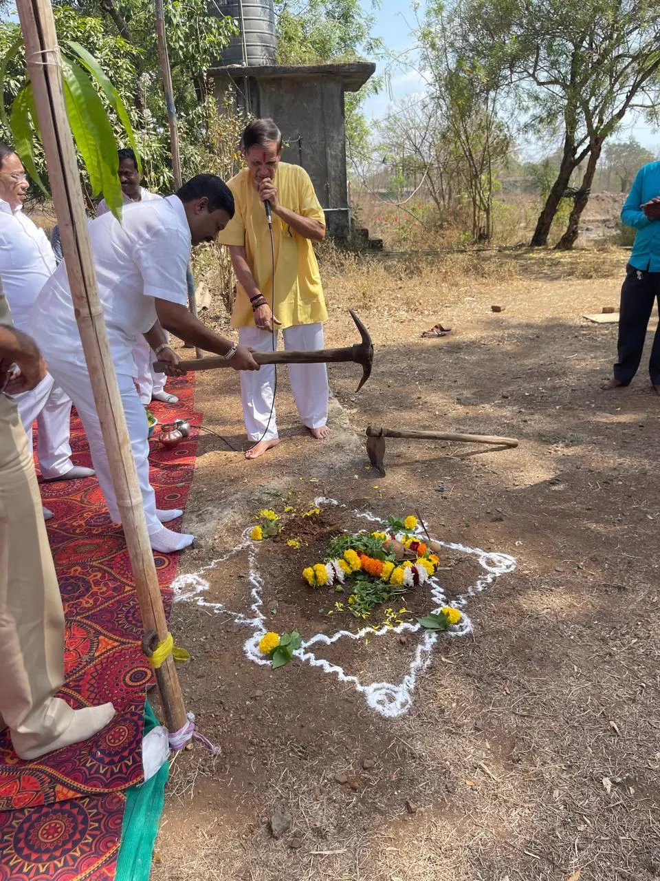 Bhoomi Poojan ceremony at the Omkar PESO Hub site, March 2023 — photo 2