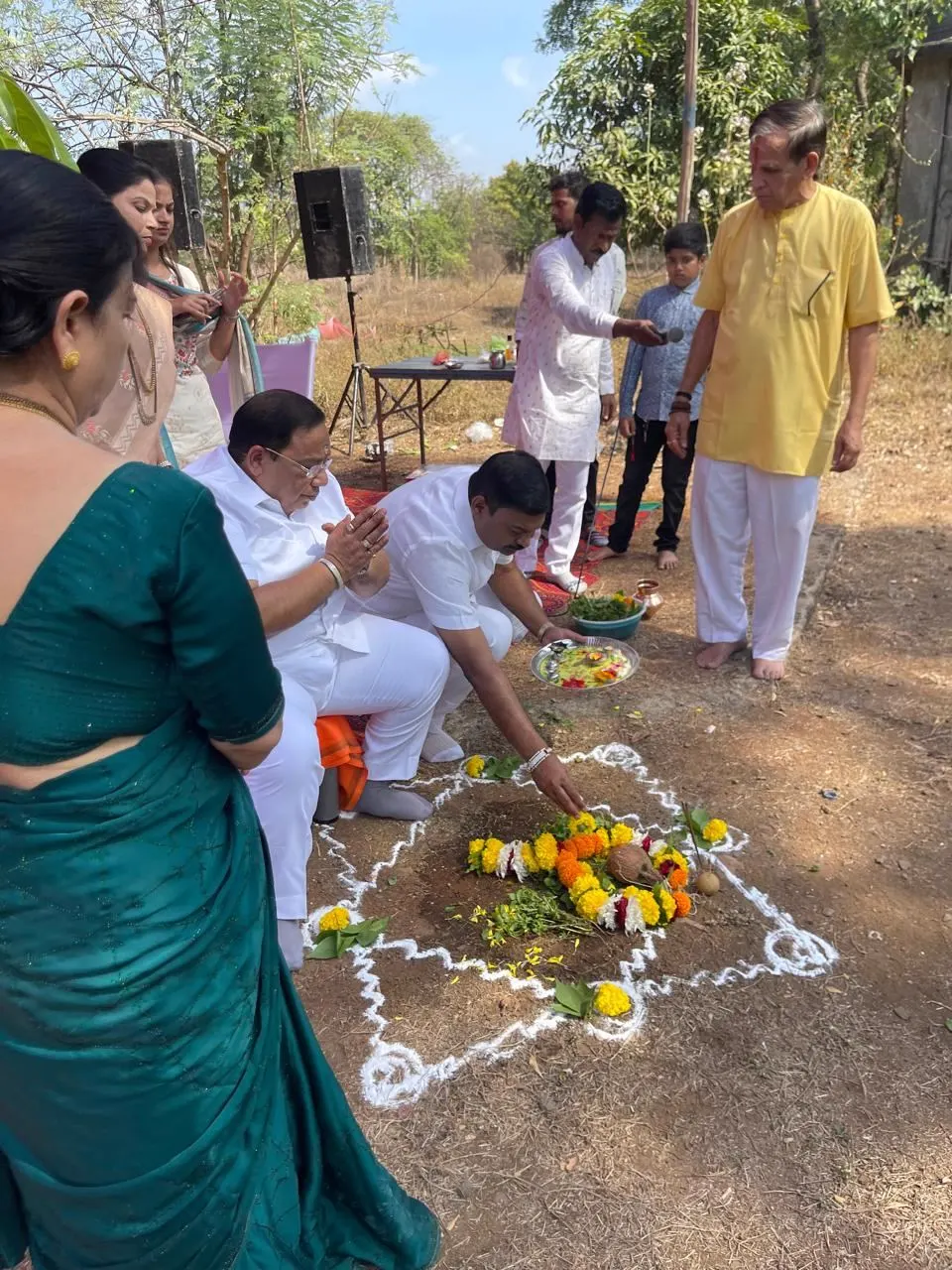 Bhoomi Poojan ceremony at the Omkar PESO Hub site, March 2023 — photo 4